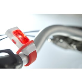 Kunststof fietslampje met 4 LED lampjes