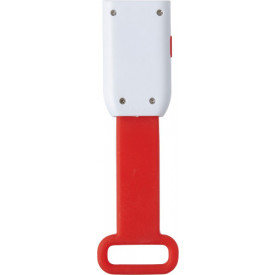 Kunststof fietslampje met 4 LED lampjes-Rood