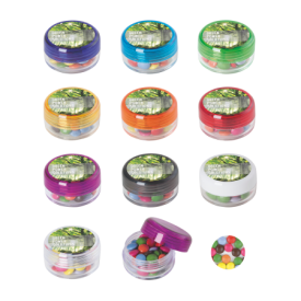 Rond potje met Choco Carletties full colour