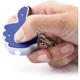Duimpje sleutelhanger - ABS - met stylus - met ledlampje
