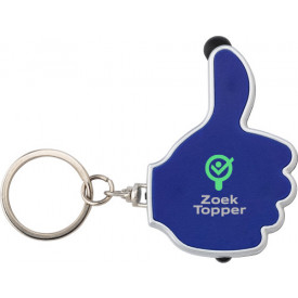 Duimpje sleutelhanger - ABS - met stylus - met ledlampje