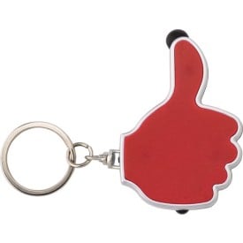 Duimpje sleutelhanger - ABS - met stylus - met ledlampje