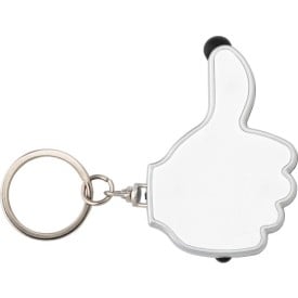 Duimpje sleutelhanger - ABS - met stylus - met ledlampje
