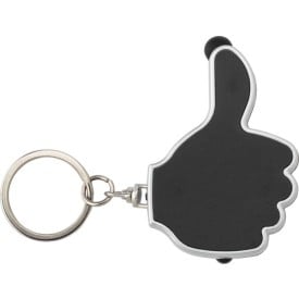 Duimpje sleutelhanger - ABS - met stylus - met ledlampje