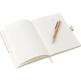 Kurk en linnen notitieboek met pen Kenzo