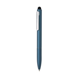 Kymi stylus balpen - gerecycled aluminium - blauwe inkt