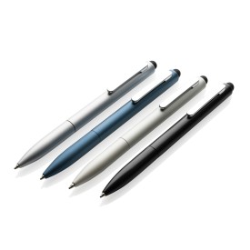 Kymi stylus balpen - gerecycled aluminium - blauwe inkt