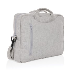 Laluka AWARE™ gerecyclede katoenen 15,4 inch laptoptas-Grijs