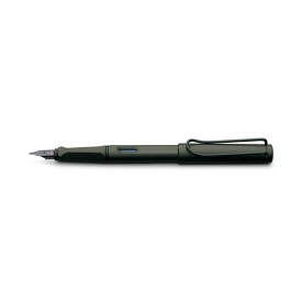 LAMY Safari vulpen - kunststof en metaal - blauwe inkt - metalen clip - geschenkverpakking