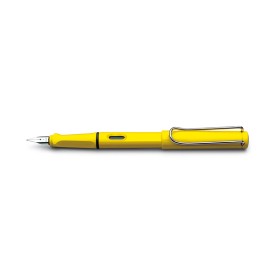 LAMY Safari vulpen - kunststof en metaal - blauwe inkt - metalen clip - geschenkverpakking