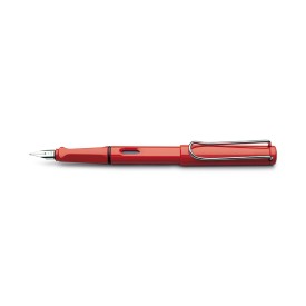 LAMY Safari vulpen - kunststof en metaal - blauwe inkt - metalen clip - geschenkverpakking