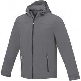 Langley softshell heren jack-Staalgrijs