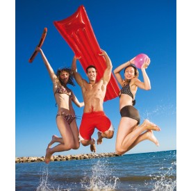 Pumper opblaasbaar luchtbed - PVC - 55x18x170cm