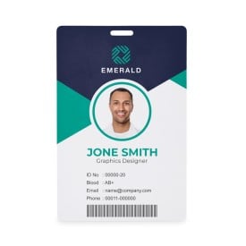 Lanyard badge 120 x 80 mm