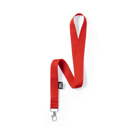 Lanyard Loriet - rPET polyester - 300D - metalen draaihaak - rPET label