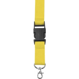 Lanyard met veiligheidssluiting-Geel-Zonder opdruk