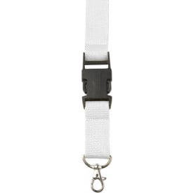 Lanyard met veiligheidssluiting-Wit-Zonder opdruk