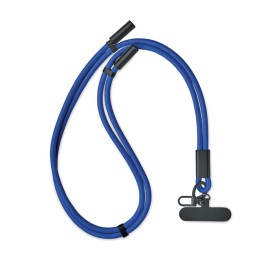 Lanyard oplaad- en datakoord - rPET-Koningsblauw