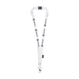 Lanyard Safety GRS RPET 2 cm keycord-Wit