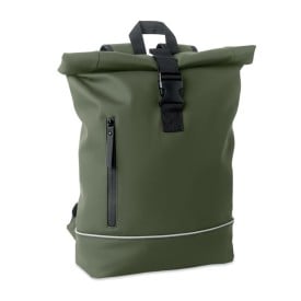 Laptop 15" rolltop PU rugzak-Donker marinegroen