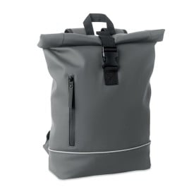 Laptop 15" rolltop PU rugzak-Donkergrijs
