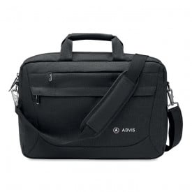 Laptop rugzak - rPET polyester - 600D - met trolleyhouder - groot voorvak met rits