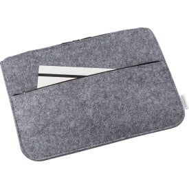 laptophoes Emilia 14 inch - rPET vilt - met ritssluiting en voorvak