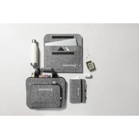 Novac laptoptas - rPET vilt - klittenbandsluiting