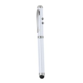 Laserpen - metaal - laser- en lichtfuncties - met stylus - blauwe inkt