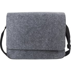Layla laptoptas 15 inch - rPET vilt - verstelbare draagband - klittenbandsluiting