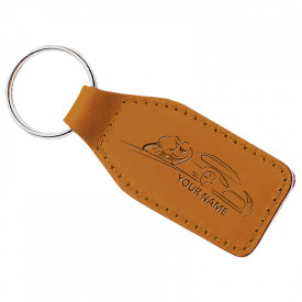 Lederen sleutelhanger Bram-Cognac