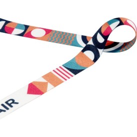 Leia lanyard - rPET polyester - 4 breedtes - 2 karabijnhaken