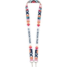 Leia lanyard - rPET polyester - 4 breedtes - 2 karabijnhaken