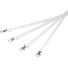 Leia lanyard - rPET polyester - 4 breedtes - 2 karabijnhaken