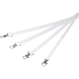 Leia lanyard - rPET polyester - 4 breedtes - 2 karabijnhaken