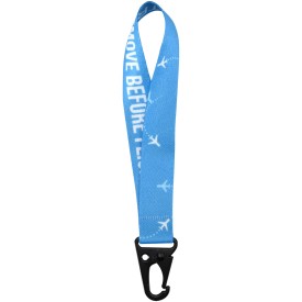 Leif sublimatie RPET mini-lanyard met karabijnhaak