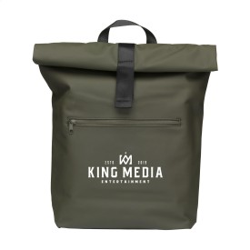 Lennon roll-top rugzak - 19L - gerecycled PU/rPET polyester - laptopvak