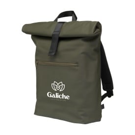 Lennon roll-top rugzak - 19L - gerecycled PU/rPET polyester - laptopvak