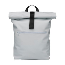Lennon roll-top rugzak - 19L - gerecycled PU/rPET polyester - laptopvak-Lichtblauw