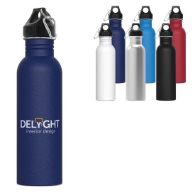 Lenox waterfles 750ml - RVS - met karabijnhaak