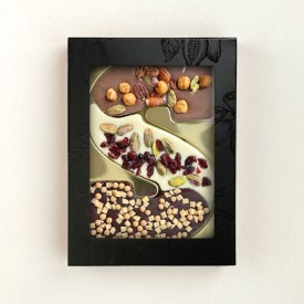 Letter Smaken Verschil Noot Karamel-Melk, wit en puur