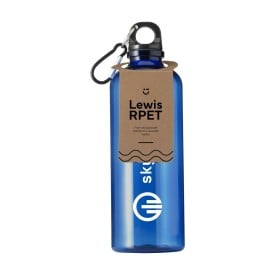 Lewis RPET Bottle 630 ml waterfles-Blauw
