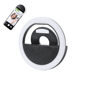 Lichtgevende ring voor smartphone - kunststof - 28 LED's - oplaadbaar