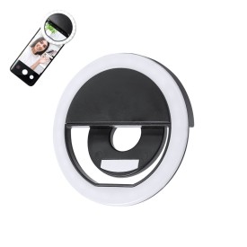 Lichtgevende ring voor smartphone - kunststof - 28 LED's - oplaadbaar