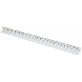 Thirty driehoekige liniaal - aluminium - 30 cm - 5 schalen