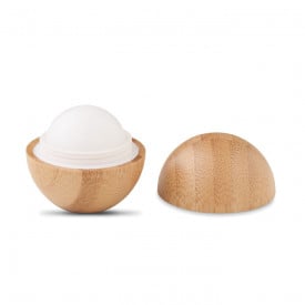 Soft Lux lippenbalsem - vanille - SPF 10 - rond bamboe potje