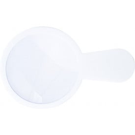 Ultra dun plastic vergrootglas, model 'loep'.-Wit-Zonder opdruk