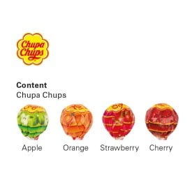 Chupa Chups lolly in doosje - 12 gram - diverse smaken