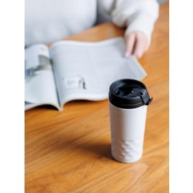 Lorraine thermosmok 300 ml - RVS - zwarte deksel