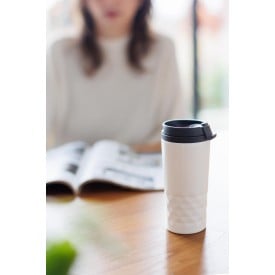 Lorraine thermosmok 300 ml - RVS - zwarte deksel